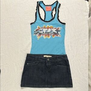 Calvin Klein Blue Tank Top (top only)